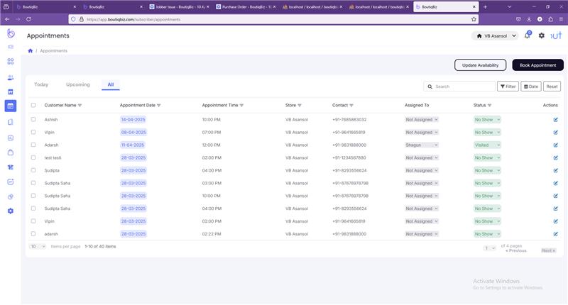 boutiqbiz Dashboard